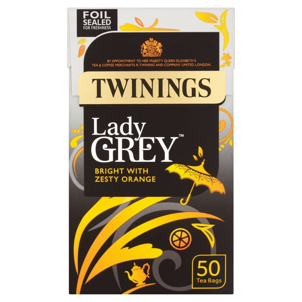 【英国直邮】 twinings lady grey 英国唐宁茶 女士伯爵茶 125g 50包